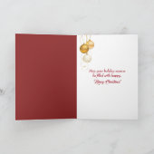 Christmas Hot Chocolate Snowman Feestdagen Kaart (Binnen)