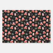 Christmas Hot Cocoa and Red Poinsettias Inpakpapier Vel (Voorkant 3)