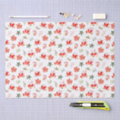 Christmas Hot Cocoa and Red Poinsettias Tissuepapier (Craft)