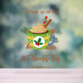 Christmas Hot Cocoa Chocolate Bar Acryl Bord (Neutraal)