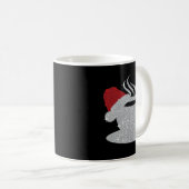 Christmas Hot Coffee Cup Santa's Hat Xmas Holidays Koffiemok (Voorkant rechts)