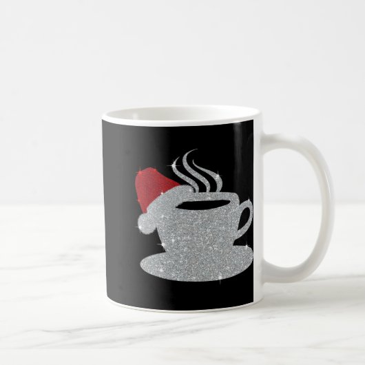 Christmas Hot Coffee Cup Santa's Hat Xmas Holidays Koffiemok (Rechts)