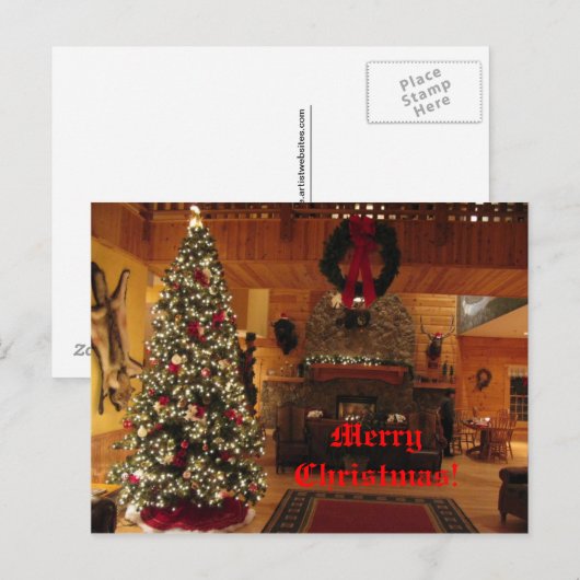 Christmas House Briefkaart (Voorkant / Achterkant)