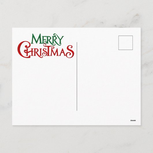 Christmas House Briefkaart (Achterkant)