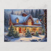 Christmas House Briefkaart (Voorkant)