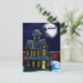 Christmas House Holiday Folk Art GIFT Kaart (Staand voorkant)
