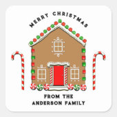 Christmas House Holiday Gift Labels (Voorkant)