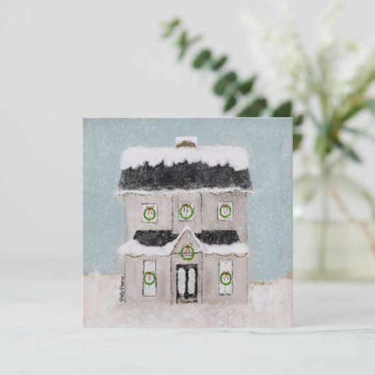 Christmas House Kaart (Staand voorkant)