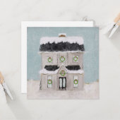 Christmas House Kaart (Voorkant / Achterkant in situ)