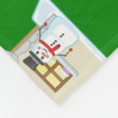 Christmas House Pattern  Fleece Deken (Hoek)