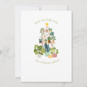 Christmas House Plant Foto Flat Holiday Kaart (Voorkant)