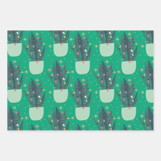 Christmas House Plant Inpakpapier Vel (Voorkant 2)