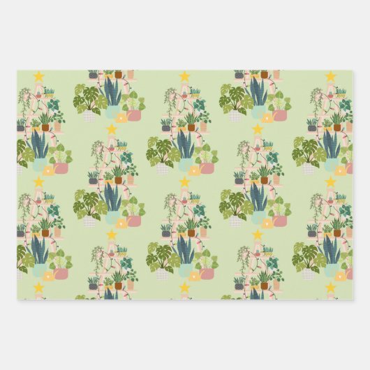 Christmas House Plant Inpakpapier Vel (Voorkant)