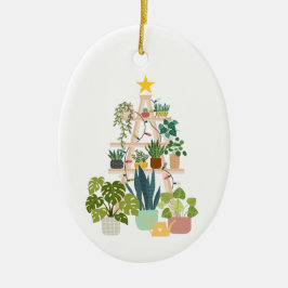 Christmas House Plant Keramisch Ornament