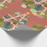 Christmas House Plant Wrapping Paper Cadeaupapier<br><div class="desc">Breng een vleugje groen in je vakantieseizoen! Deze charmante kerstcadeauverpakking is voorzien van prachtig geïllustreerde huis planten versierd met feestelijke versieringen,  ideaal voor uw kerstcadeau geven.</div>