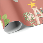 Christmas House Plant Wrapping Paper Cadeaupapier (Rol Hoek)