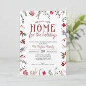 Christmas Housewarming, Nieuw huis voor de Feestda Kaart (Staand voorkant)