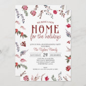 Christmas Housewarming, Nieuw huis voor de Feestda Kaart (Voorkant / Achterkant)