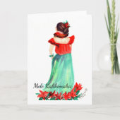 Christmas Hula Girl Mele Kalikimaka Kaart (Voorkant)