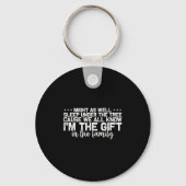 Christmas Humor Men Women Favorite Person Funny Ch Sleutelhanger (Voorkant)