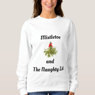 CHRISTMAS HUMOR "NAUGHTY LIST & MISTLETOE" TRUI