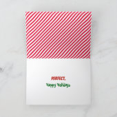 Christmas Humor Naughty Or Nice Check Boxes Kaart (Binnen)