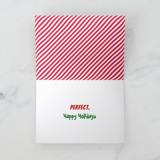 Christmas Humor Naughty Or Nice Check Boxes  Kaart (Binnen)