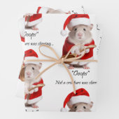 Christmas Humor Not a Creature was roeren Mouse Inpakpapier Vel (In situ)