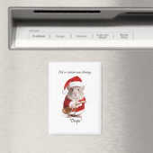 Christmas Humor Not a Creature was roeren Mouse Magneet (Insitu (Vaatwasser))