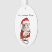 Christmas Humor Not a Creature was roeren Mouse Ornament (voorkant)
