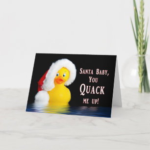 CHRISTMAS - Humor - Santa Baby - Quacks Me UP Feestdagen Kaart