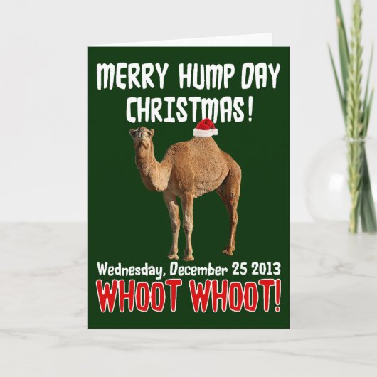 Christmas Hump Day Camel Christmas Kaart (Voorkant)