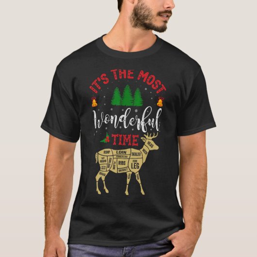 Christmas Hunting It's The Most Wonderful Time's D T-shirt (Voorkant)
