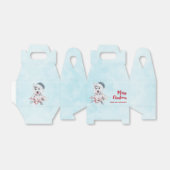 Christmas Husky Dog in a Santa Hat Bedankdoosjes (Uitgevouwen)