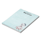 Christmas Husky Dog in a Santa Hat Notitieblok (Linkerzijde)