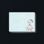 Christmas Husky Dog in a Santa Hat Post-it® Notes<br><div class="desc">Sticky noten met een griezelig en schattig schilderij van een husky hond met een blauwe Santa hat.</div>