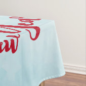 Christmas Husky Dog in a Santa Hat Tafelkleed (Voorbeeld)