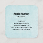 Christmas Husky Dog in a Santa Hat Vierkante Visitekaartje (Achterkant)