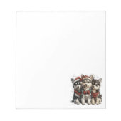 Christmas Husky Dogs Notitieblok (Voorkant)