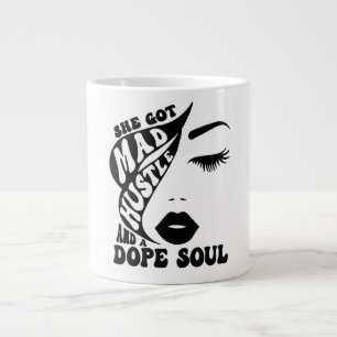 Christmas Hustle Design voor Empowering Women Gift Grote Koffiekop