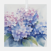 Christmas Hydrangea Glass Ornament (Achterkant)