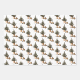 Christmas Hygge Wrapping Paper Flat Sheet Set van 