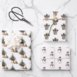 Christmas Hygge Wrapping Paper Flat Sheet Set van<br><div class="desc">Deel de vreugde van het seizoen met onze Christmas Hygge Wrapping Paper! Ontworpen om de gezellige sfeer van hygge naar boven te brengen,  vangen onze potkerstboom,  buffelplaid basket en sneeuwman design alle vakantiemogelijkheden. Kijk voor coördinatiekaarten en andere mogelijkheden in ons Christmas Hygge collectie</div>