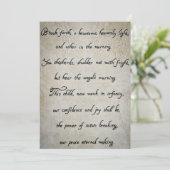 Christmas Hymn Holiday Kaart (Staand voorkant)