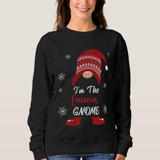 Christmas I am the Envious Gnome Xmas Men Women Trui (Voorkant)
