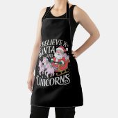 Christmas I Believe In Santa And Unicorns Xmas Schort (Insitu)