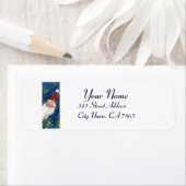 CHRISTMAS I LETTER/SANTA CLAUS MET RED RIBBON ETIKET (Insitu)