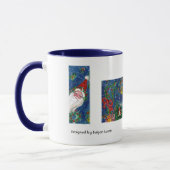 CHRISTMAS I LETTER/SANTA RED RIBBON MONOGRAM MOK (Links)