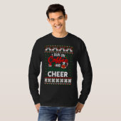 Christmas  I Run On Coffee and Christmas Cheer Ugl T-shirt (Voorkant volledig)