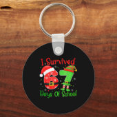 Christmas I Survived 67 Days Of School Funny Six S Sleutelhanger (Voorkant)